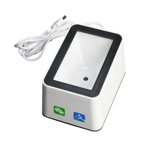 USB Wired LED Barcode & QR Code Scanner RS232 Interface