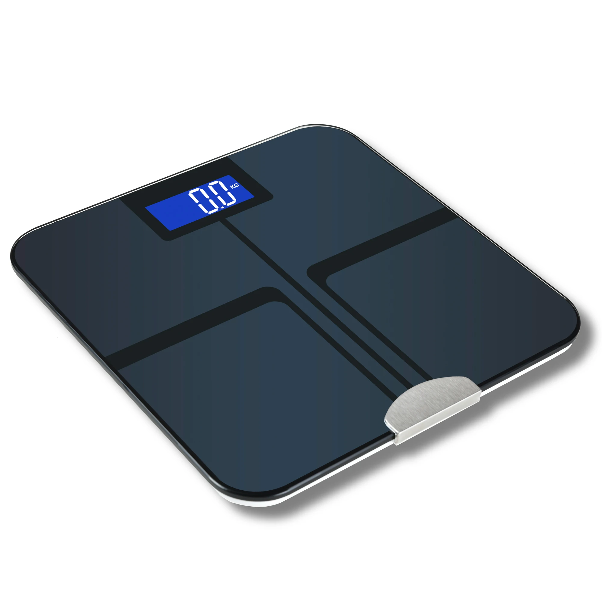 

multi-function smart scale bmi flat body weight with bluetooth function, Black white