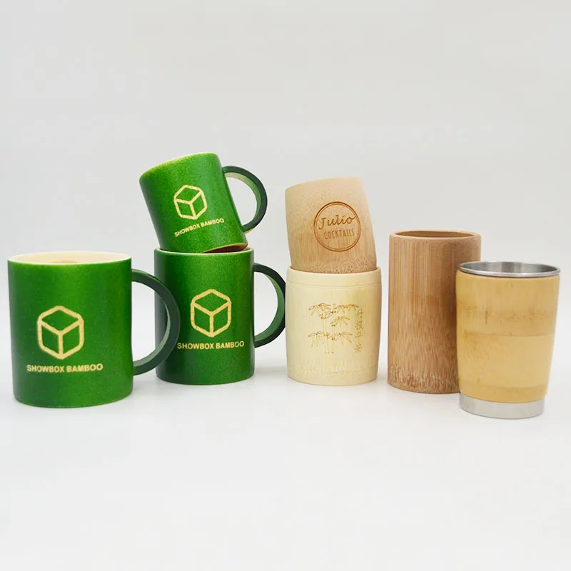 

Wholesale Cheap Price Private Label Custom Logo Degradable Wood Bamboo Coffee Cup Mug, Narural