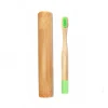 Colorful Bristle Recyclable And Environmental Bamboo Toothbrush