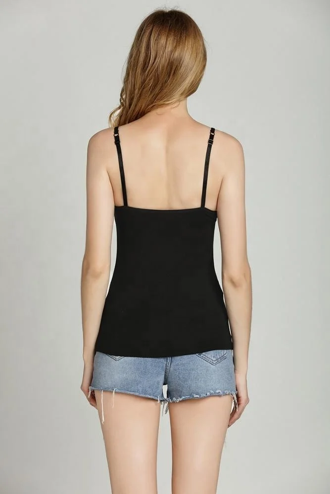 
Wholesale Modal Womens Adjustable Strap Padded Bra Seamless Bras Tank Top Camisole 