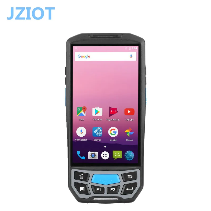 

JZIOT V9000 5.0inch Touch Screen Android Barcode Scanner 1D 2D QR Laser Bar Code Scanner rfid uhf mobile reader wireless rugged