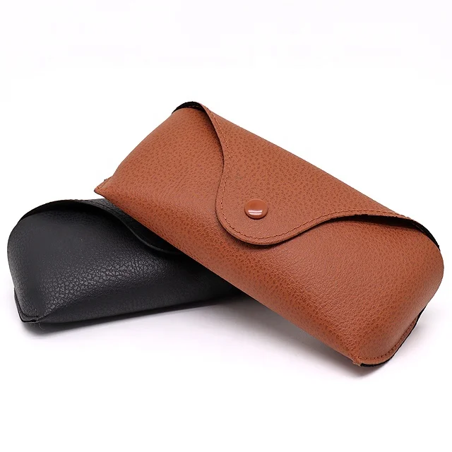 

Leather Style Medium Case Portable Leather Sunglasses Pouch Soft Eye Glasses Carry Case for Women Men Horizontal Sunglass Box, Any colors as you need