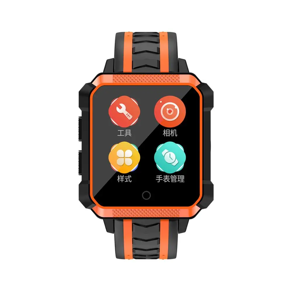 Hot sell Android 6.0 4G square smart sport watch with GPS navigation and heart rate OEM/ODM