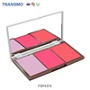 Hot Zhuhai Beauty Cosmetics Packing Bamboo Eye Shadow Palette Packaging Case Empty Blush Palette Private Label