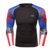 Custom Spandex Compression Shirt Printed Long Sleeve Rash Guard