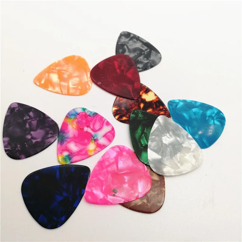 

OEM 351 Shape Medium Premium Celluloid Black Moto Guitar Pick, Multi colors