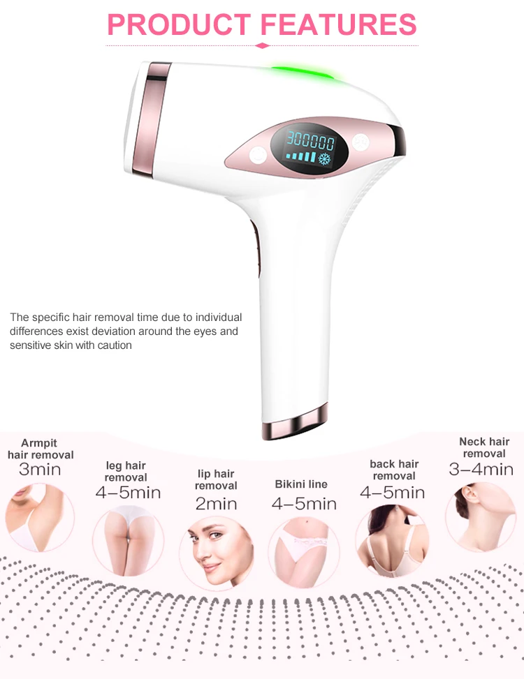 Rechargeable ice laser ipl hair removal machine
