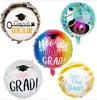 Easternhope 18 inch round shape foil Mylar helium supported congrats grad graduation balloon for party decoration favors