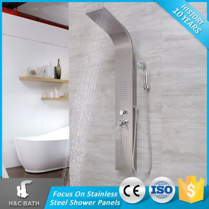 Top Cl Steel Comfortable Style Selections Shower Panel With Top Cl Steel Comfortable Style Selections Shower Panel With Rainfall Head