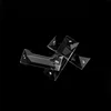 Free shipping clear 22*63mm crystal triangle chandelier parts two holes for lighting improvement exquisite