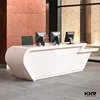 office furniture lighted reception desk shop counter table design