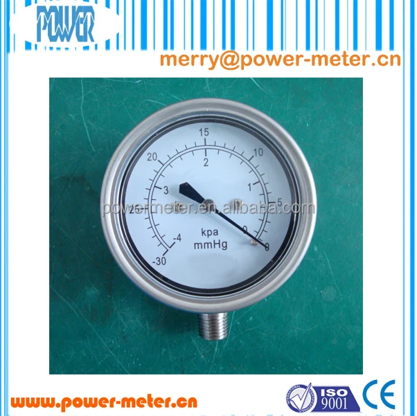 4 Kpa To 0 And 30 Mmhg To 0 1 4 Pt Npt 63mm All Ss Low Vacuum Gauge Buy Low Vacuum Gauge Ss Low Vacuum Gauge 63mm Low Vacuum Gauge Product On Alibaba Com