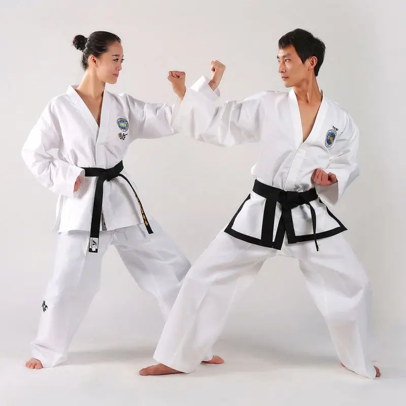 Taekwondo ITF  Bignner Uniform With White Belt Poly cotton 