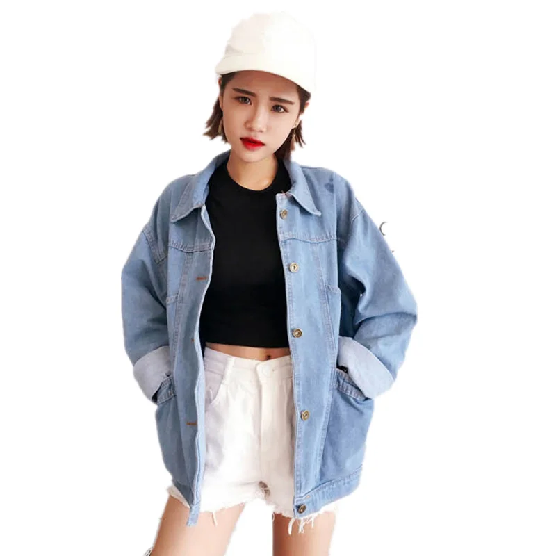 

Wholesale Suppliers Long Sleeve Autumn Turn-down Collar Women Denim Jackets, N/a