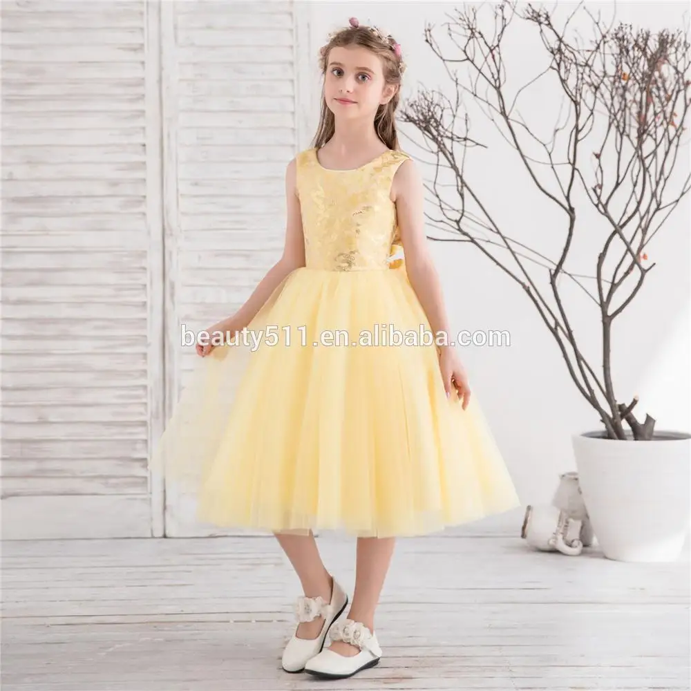yellow flower girl dresses cheap