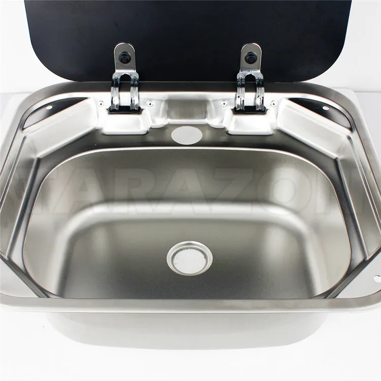 Stamping Integrated Molding Portable Rv Sink With Lid Stainless Steel ...