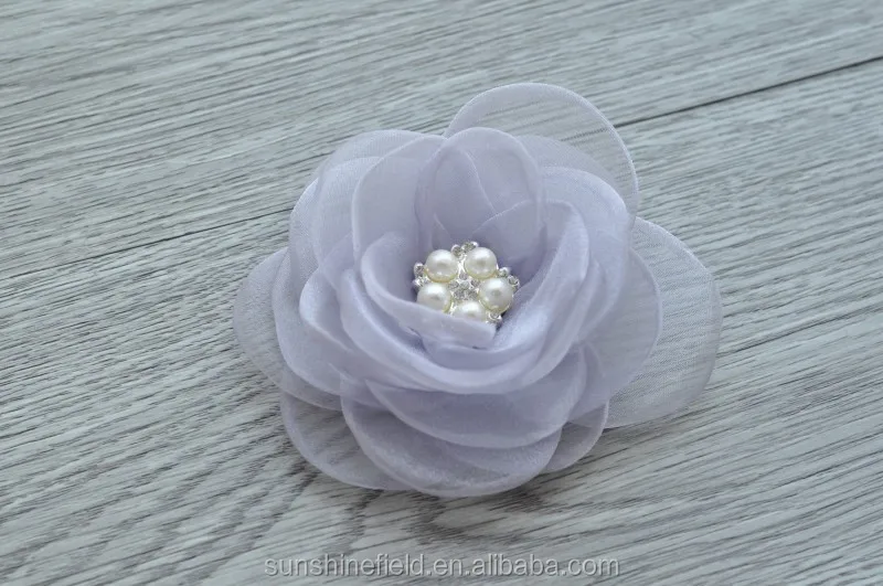 美しいシフォン花一致真珠赤ちゃん結婚式の装飾アクセサリー Buy 装飾花メーカーproduct On Alibaba Com