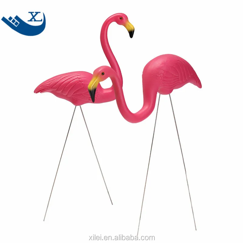 

xilei plastic pink garden decor flamingo birds decorations for sale, Pink/red/bule/purple