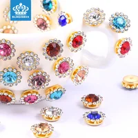 

Shine Golden Claw Flatback Decorative Sew On Rhinestones DIY Jewelry Crystal Rhinestones For Garment