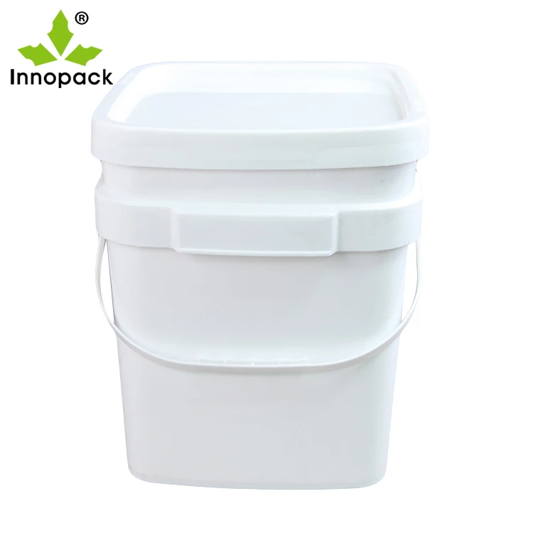 6.5 Gallon Large White Square Plastic Hydroponics Bucket With Lid Buy