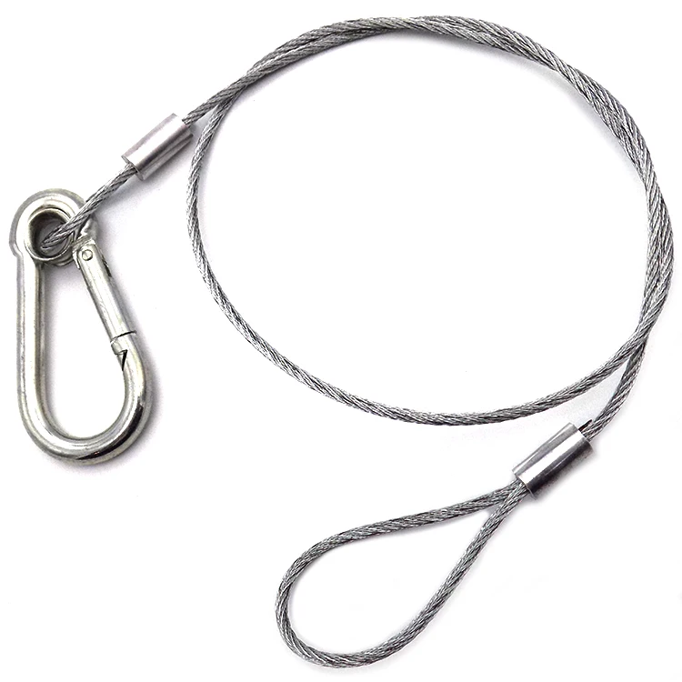 Stainless Steel Safety Rope Cable Security Wire For Heavy Duty Lamp 