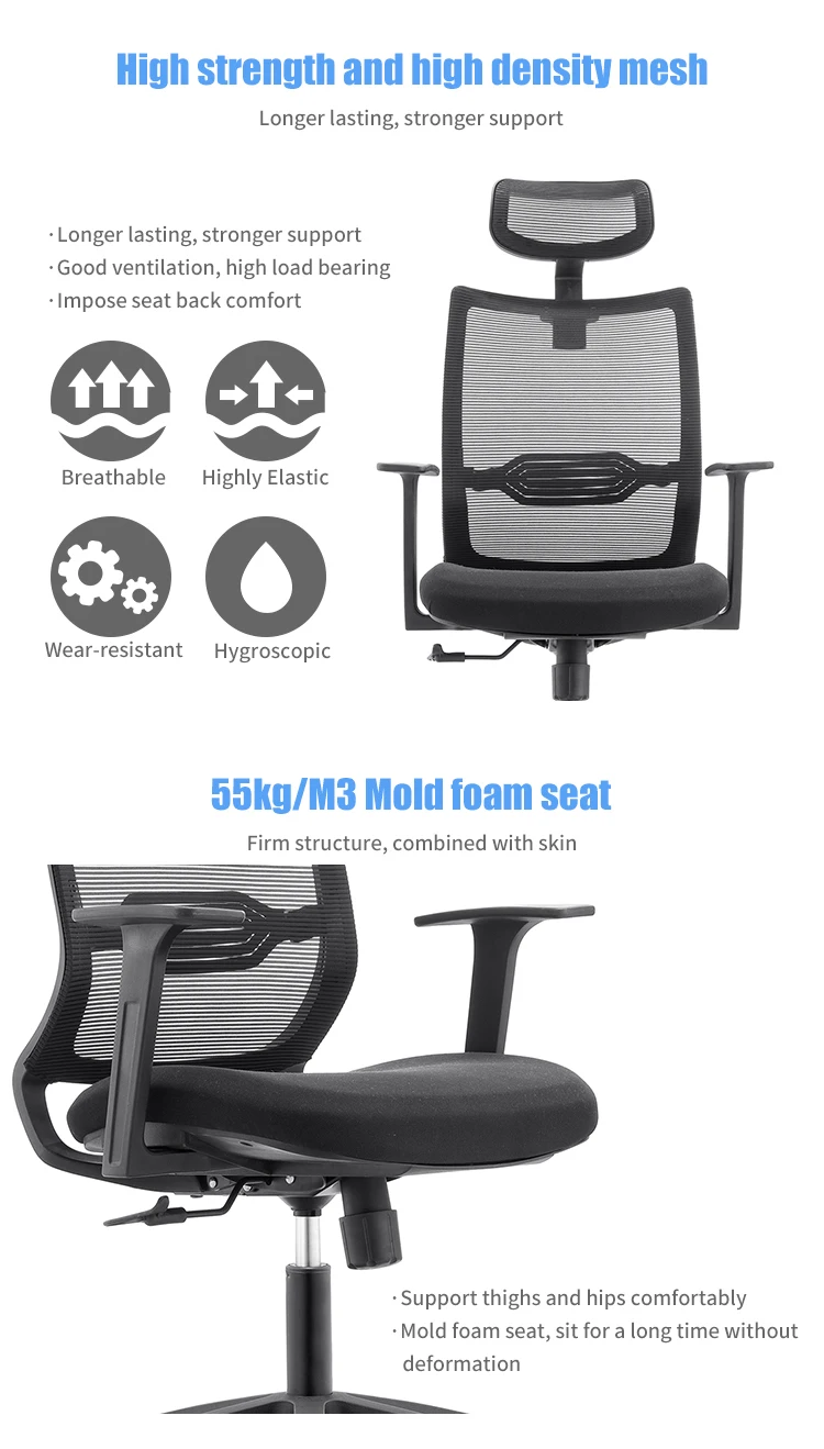 Luxury Modern High Back Screw Lift Office Executive Chair Specification