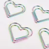 Hot Plating Color Beautiful Rainbow Love Bookmarks Dazzle Beautiful DIY Paper Clips