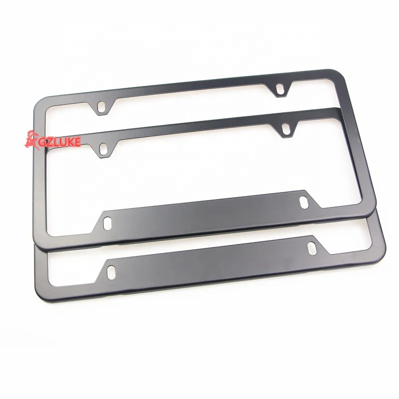 Metal Aluminum Frames 4 Holes Car License Plate Frame For Usa Canada