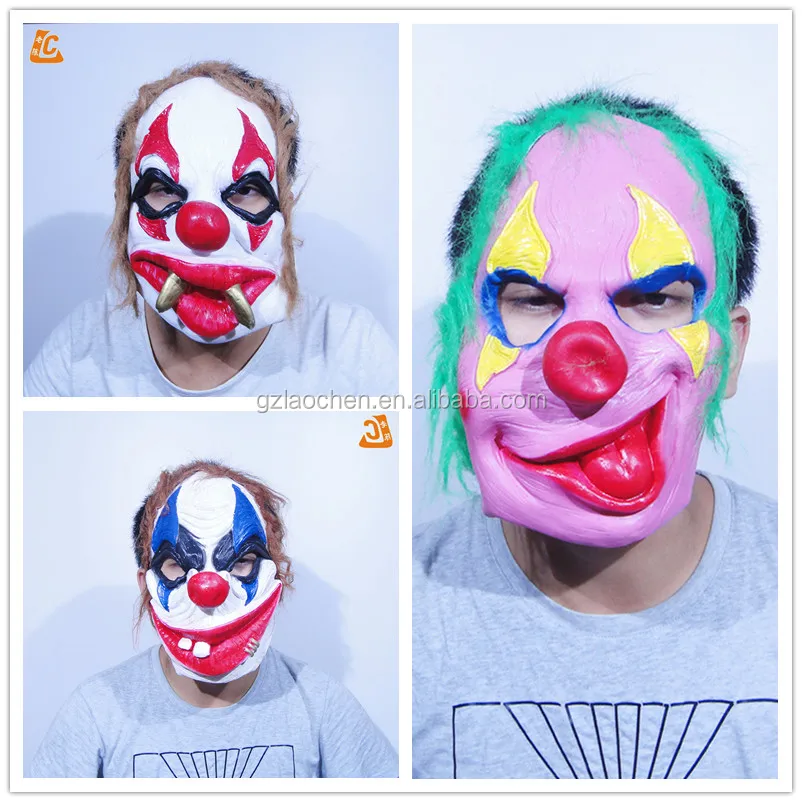Маска резиновая клоун Джокер. Маска Джокера резиновая. Резиновая маска клоуна с огромным ртом.