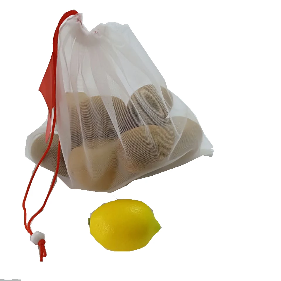 

promotion supermarket bag Eco friendly reusable produce polyester mesh bag