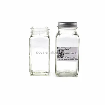 glass spice jars empty