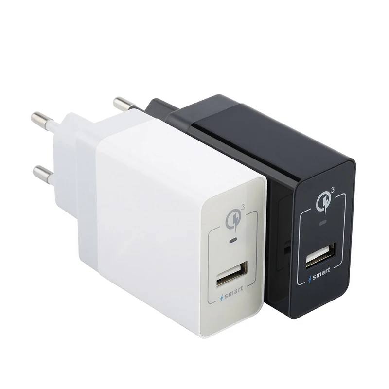 

China Wholesale qc 3.0 wall charger usb with eu plug, White
