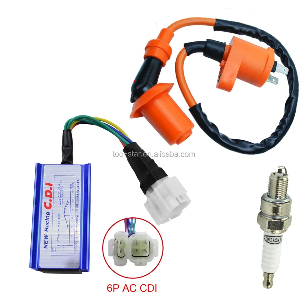 Ignition Coil & CDI AC current for GY6 50cc 150cc Scooter ATV 152QMI 157QMJ 