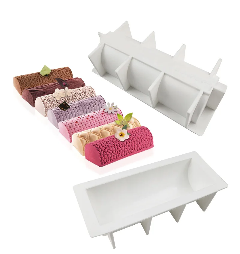 

French mousse main silicone cake mold DIY baking dessert silicone cake mold, White