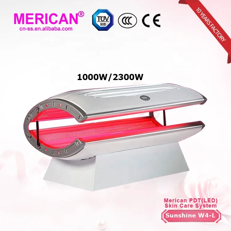 

2019 W4-L PDT led bed for skin rejuvenation LED collagen red light therapy machine / Collagen beauty equipment pdt led bed JL, White/black / red/ orange or customize