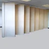 Banquet hall acoustic movable wooden soundproof sliding room folding partition wall