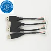Custom 5 pin 1.25mm picoblade connector to USB connector cable assembly