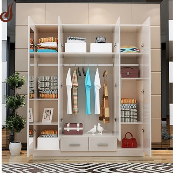 Customized Size Fr Mdf Pd Material Wardrobe Clothes Hanging