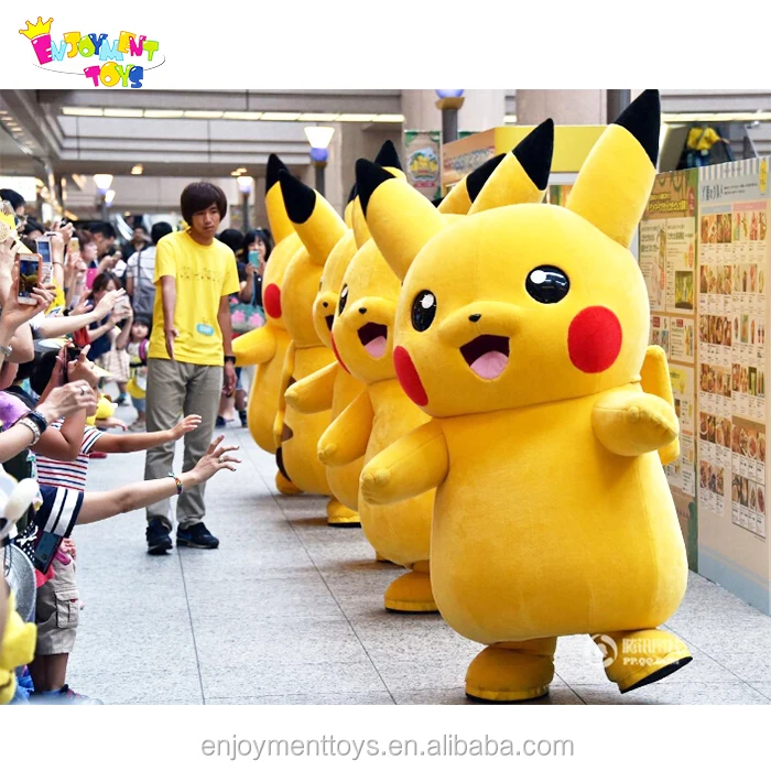 

Enjoyment CE Cute japan cartoon character pikachu mascot costumes/used pikachu mascot costumes for sale