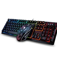 

Wired 104 Keys Multimedia Ergonomic Gaming Keyboard and Mouse with Laser Printing + 2400DPI 4D mouse