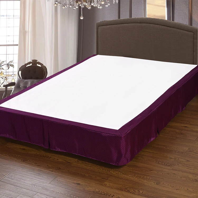 OEM & ODM washable plain Woven bed skirt for hotel usage