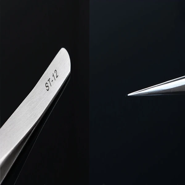 
Customized Stainless Steel Top Grade Private Label Eyelashes Extension Tweezers 