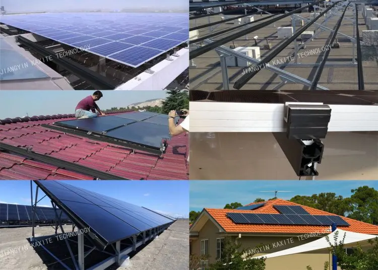 Рельсы для монтажа крыши на панели солнечных батарей для проекта PV