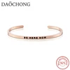 Most Popular Cheap Jewelry Custom Name Be Here Now New Rose Gold Bangle