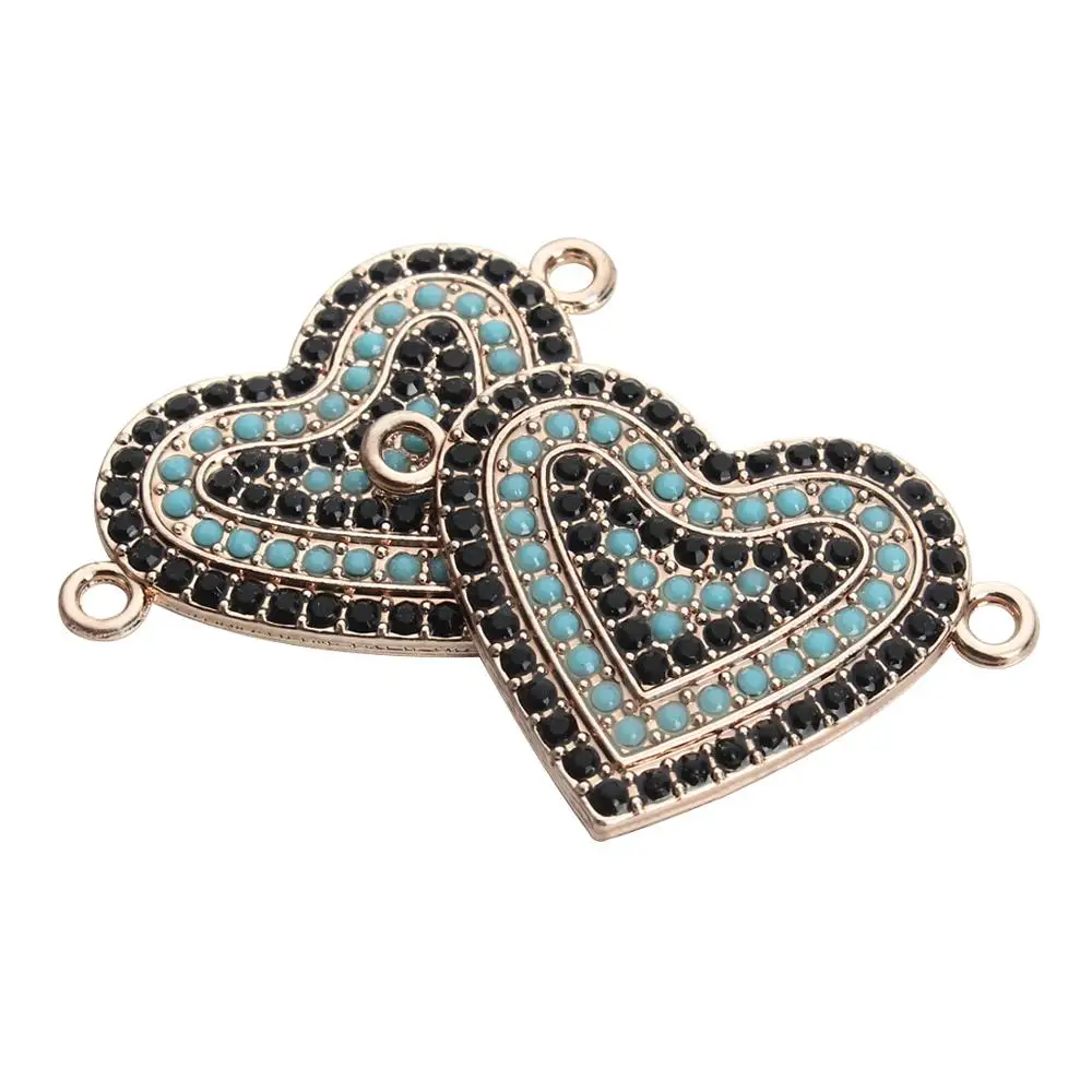 

Customized new alloy couple heart pendant charm, Picture