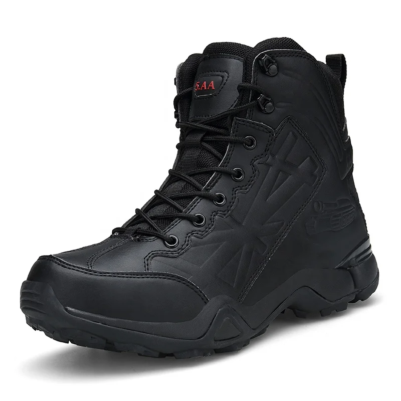 

High quality full leather black military combat boots with, Black,khaki,same as photos