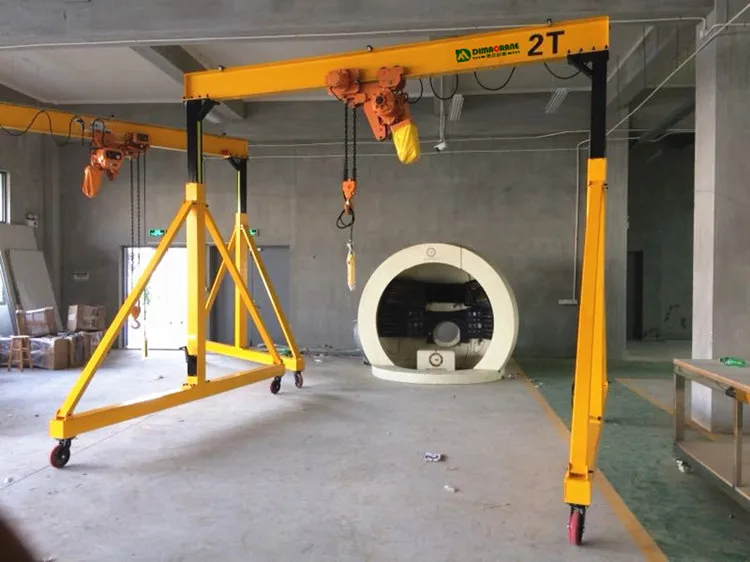 low price workshop small gantry crane 500 kg 1 ton  2 ton  3 ton  5 ton  portable