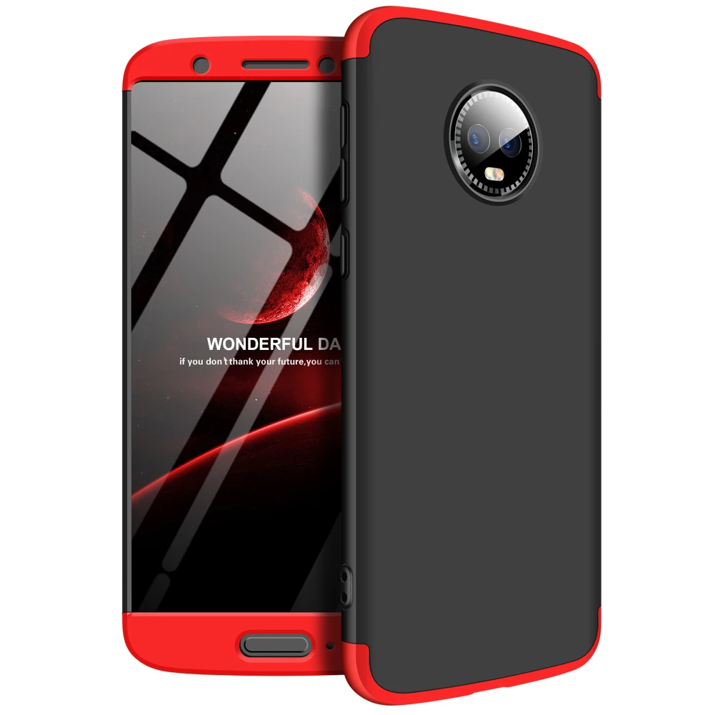 360 cover Removable 3in1 Hard PC Shield Back Cover Case for Motorola moto G6
