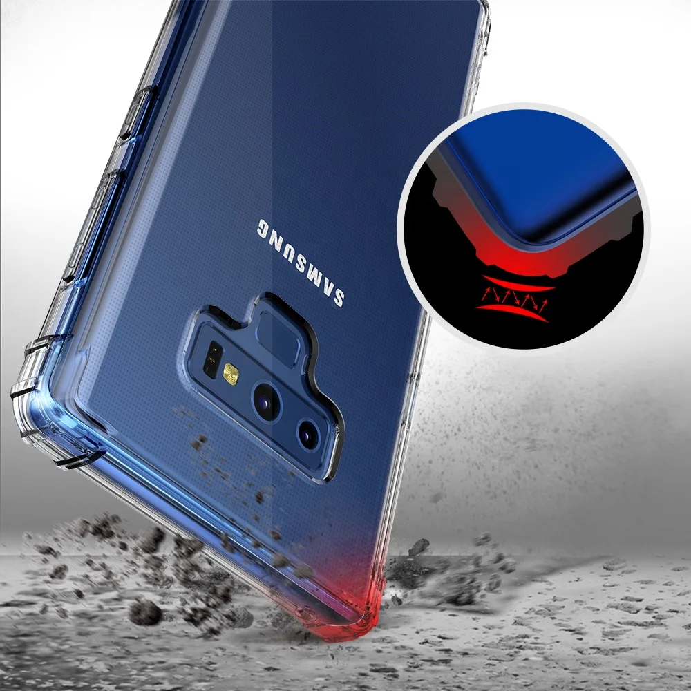 

For Note 9 TPU Phone Case, Rubber Gel Shock-Absorption Bumper, Anti-Scratch Transparent Back Silicone Cover for Note 9